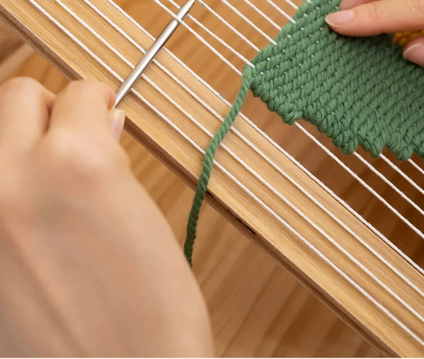 Sac de matériel de bricolage fait main de coussin tissé de tournesol