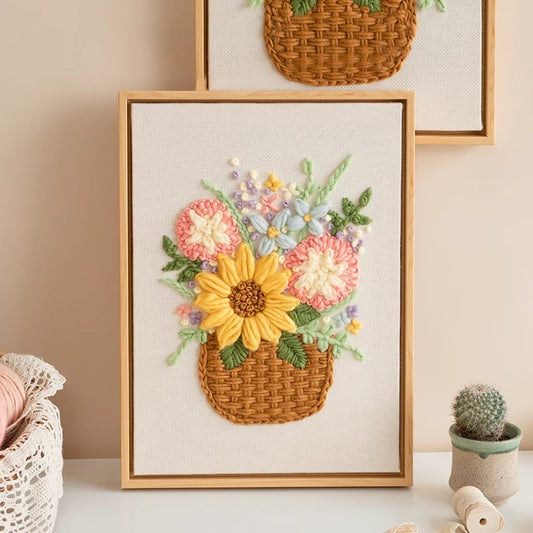 Handmade diy material package wool flower+Free Tutorials