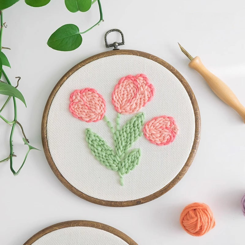 Poke embroidery wool painting embroidery handmade diy material kit