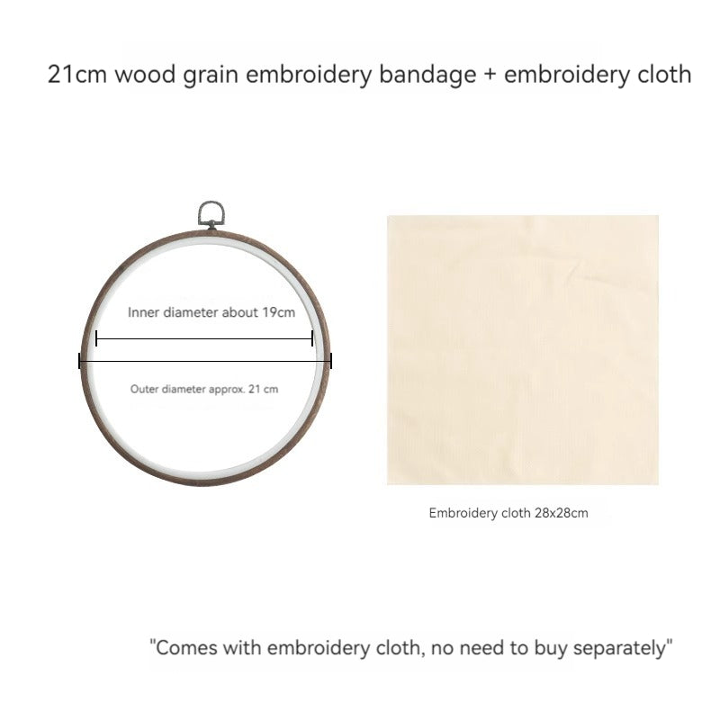 wood grain embroidery bandage + embroidery cloth