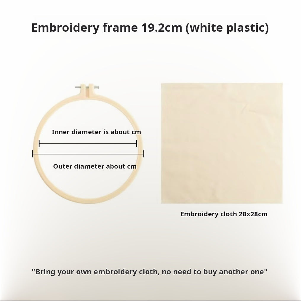 Embroidery bandage 19.2 cm (white plastic)